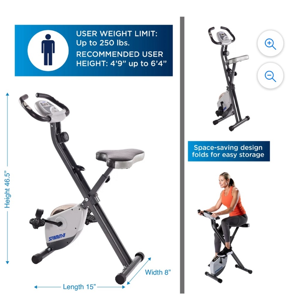 Stamina Cardio Exercise Bike - Picture 9 of 9